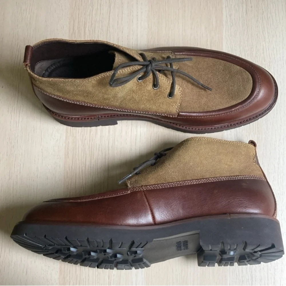 NWOT Johnston & Murphy 25-4080, Sanders Chukka, Leather & suede, Brown, size 9.5